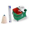 Balde Espremedor Para MOP Úmido DOBLÔ 20 Litros B20SVD Standard VERDE + MOP Úmido Mopinho Completo ( - 1