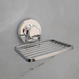 Saboneteira Porta Sabonete com Ventosa Faciliti Suporte de Parede para Banheiro Cromado - 7