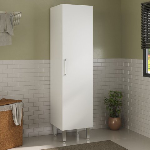 Armário Multiuso com Prateleiras MDP 45cm Branco