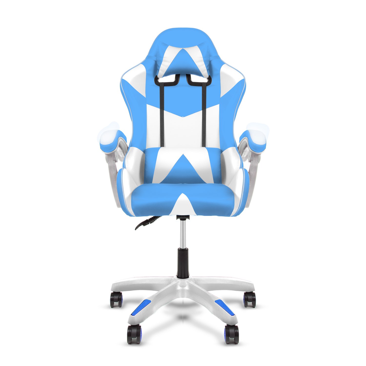 Cadeira Gamer Ergonômica Top para Escritório Azul e Branco