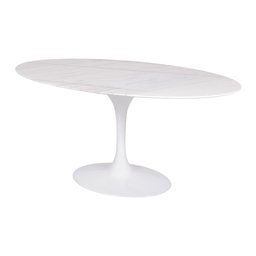 Mesa Saarinen Oval Espírito Santo 180x100cm - Base Branca - 1