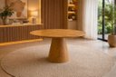 Ver imagem 1 de Mesa de Jantar Redonda Laminada 110x110 Base Cone Imperial