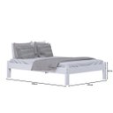 Ver imagem 2 de Cama Turca Casal Madeira Maciça Cor Branco + Colchão
