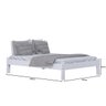 Cama Turca Casal Madeira Maciça Cor Branco + Colchão - 2
