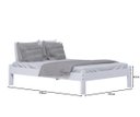 Ver imagem 2 de Cama Turca Casal Madeira Maciça Cor Branco + Colchão