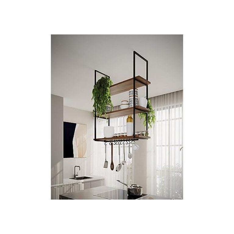 NICHO DE TETO PARA COZINHA 80 CM PRETO E FREIJÓ NICHO DE TETO PARA COZINHA 80 CM PRETO E FREIJÓ