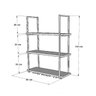 NICHO DE TETO PARA COZINHA 80 CM PRETO E FREIJÓ - 3