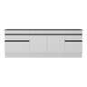 Kit 2 Balcões C/ Rodapé Gabinete Pia 150cm e Cooktop 70cm Veneza Multimóveis Mp2108.964 Branco/ - 6