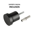 Ver imagem 4 de Espelho Adnet Redondo 60 Cm Alça De Couro + Suporte + Bucha - Preto