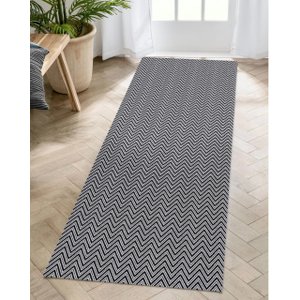 Tapete Passadeira Antiderrapante Algodão 70 x 200 Egípcio:Marrom