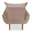 Ver imagem 5 de Kit 2 Poltronas Decorativa Opala Pés Palito Veludo Palha Chamby Móveis