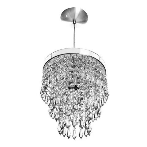 Lustre Pendente Cristal Acrílicos Anucrilic com Deslocador