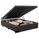Ver imagem 5 de Cama Box Baú Viúva Sereneprime Sintético Marrom 44x128x188