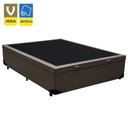 Ver imagem 2 de Cama Box Baú Viúva Sereneprime Sintético Marrom 44x128x188