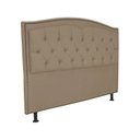 Ver imagem 2 de Kit Cabeceira e Calçadeira com Baú 140 Cm Casal Diana Suede Capuccino - Fina Mobília