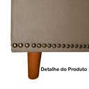 Ver imagem 7 de Kit Cabeceira e Calçadeira com Baú 140 Cm Casal Diana Suede Capuccino - Fina Mobília