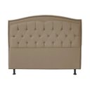 Ver imagem 3 de Kit Cabeceira e Calçadeira com Baú 140 Cm Casal Diana Suede Capuccino - Fina Mobília