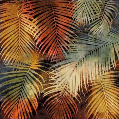 The Seychelles I Canaleta 80x80cm Tabaco