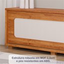 Ver mais imagens de Estante para TV e Home Theater Ripado para TV até 85 Polegadas 100% MDF 228cmx212,5cm Muxarabi Marrocos