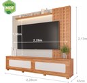 Ver imagem 4 de Estante Ripado para TV até 85 Polegadas 100% MDF 228CMX212,5cm Muxarabi Marrocos Yescasa
