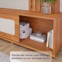 Ver mais imagens de Estante Ripado para TV até 85 Polegadas 100% MDF 228CMX212,5cm Muxarabi Marrocos Yescasa