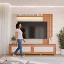Ver imagem 5 de Estante Ripado para TV até 85 Polegadas 100% MDF 228CMX212,5cm Muxarabi Marrocos Yescasa
