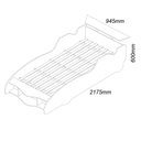 Ver imagem 2 de Cama Infantil Carro F1 090 Azul - Gelius