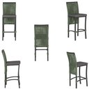 Ver imagem 5 de Mesa Bistro e 4 Banquetas Roma Preta Corda Náutica 11 Trama Original