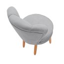 Ver imagem 6 de Jogo 2 Cadeiras Tecido Veludo Premium para Mesa de Jantar Pés de Madeira Natural