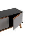 Ver imagem 6 de Rack Kappesberg 3 Portas Preto Fosco/azul Profundo 136cm