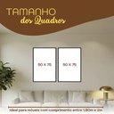 Ver imagem 5 de Quadro Decorativo Minimalista Formas Geométricas e Linhas Moldura Filete:Moldura Ypê/50X75