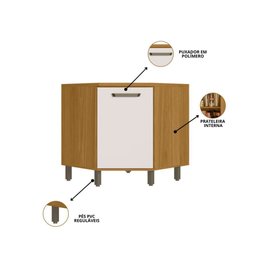 Cozinha Modulada Criare 8 Peças com Canto Poliman Móveis - 10