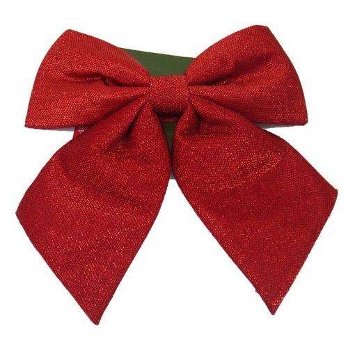 Laço Grande de Natal Tecido 40,5cm com Brilho - 134282 | MadeiraMadeira