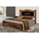 Ver imagem 1 de Cama Queen Size Paris de Madeira Maciça Tauari Castanho Preto