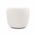 Ver imagem 7 de Poltrona Decorativa Sala de Estar Melissa Giratória Linho Off White M1 - Monari Design