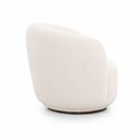 Ver imagem 6 de Poltrona Decorativa Sala de Estar Melissa Giratória Linho Off White M1 - Monari Design