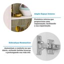 Ver imagem 4 de Armário Aéreo de Cozinha 120cm 3 Portas Art Luciane Móveis