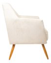 Ver imagem 3 de Poltrona Decorativa - Belize - Revestimento Suede Ladecor Estofados Bege