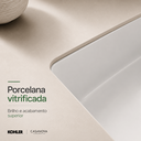 Ver imagem 6 de Cuba Verticyl Louça Branca 44x33cm + Válvula 1.1/4" Branca Click Cerâmica +Kit Instalação - 2882...