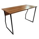 Ver imagem 1 de Mesa Escrivaninha para Home Office Metal Industrial 1,20m Nogal/preto