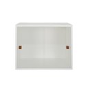 Ver imagem 2 de Armário Kit 52 Branco com Portas de Correr Acrílico e Puxador Montante Natural