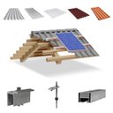 Ver imagem 1 de Kit Estrutura Suporte Fixador 2,20m para 01 Placa Solar Alumínio Inox Telha Fibro Ondulada Viga Made