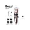 MAQUINA DE TOSA S FIO PROFISSIONAL PETS CLIPPER KEMEI KM-1053 - DOURADO - 5