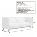 Ver imagem 5 de Sofá Oslo 2 Lugares 150cm Base Madeira Bouclé Cinza - Sallar Home
