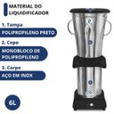 Ver imagem 3 de Liquidificador Industrial 6l Baixa Rotação 3500rpm Bivolt Jl Colombo