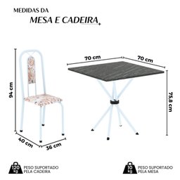 Conjunto Sala de Jantar com 4 Cadeiras Lívia - 3