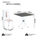 Ver imagem 3 de Conjunto Sala de Jantar com 4 Cadeiras Lívia Branco/Bege