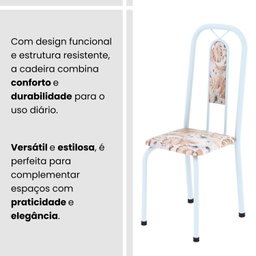 Conjunto Sala de Jantar com 4 Cadeiras Lívia - 9