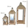 Trio de Lanterna Decor Natural e Metal - 5