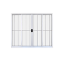 Ver imagem 1 de Janela de Correr  4 Folhas C/Grade Alumínio Branco 1.00 x 2.00 Linha Modular - Hale